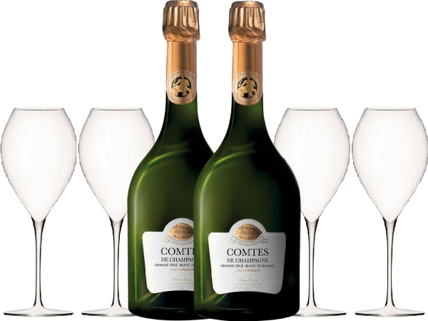 Comtes de Champagne 2er-Paket inkl. Gläser