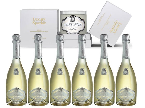 Champagne Collard-Picard-6er-Paket inkl. Kerze